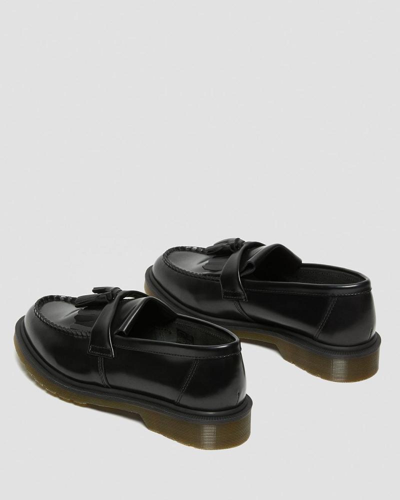 Dr Martens Adrian Smooth Leren Tassle Loafers Oxford Schoenen Heren Zwart | NL 201ZUT